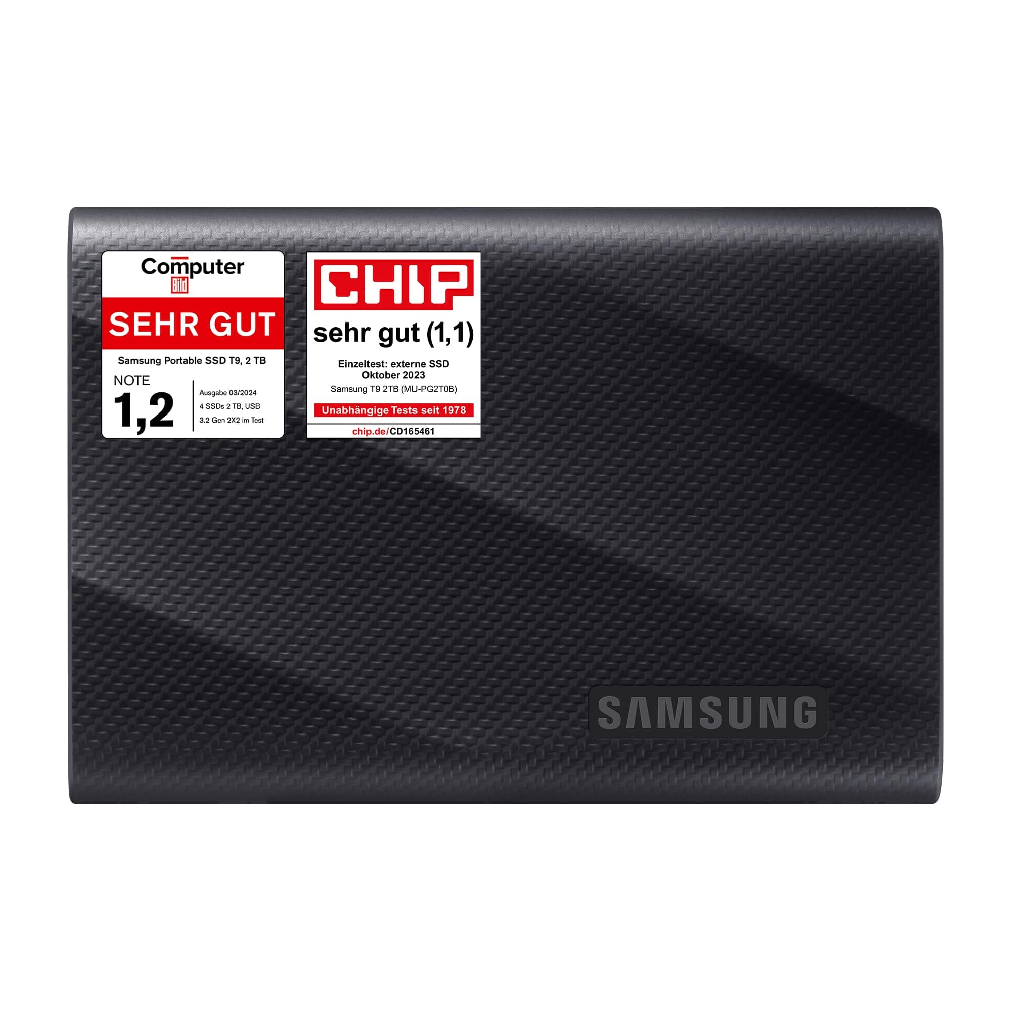 Външен SSD Samsung T9 USB 3.2 Gen 2x2, 2TB USB-C, Черен