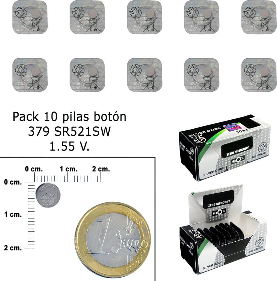 Бутонна батерия сребърна MAXELL SR521 SW /AG0/379/ 1.55V