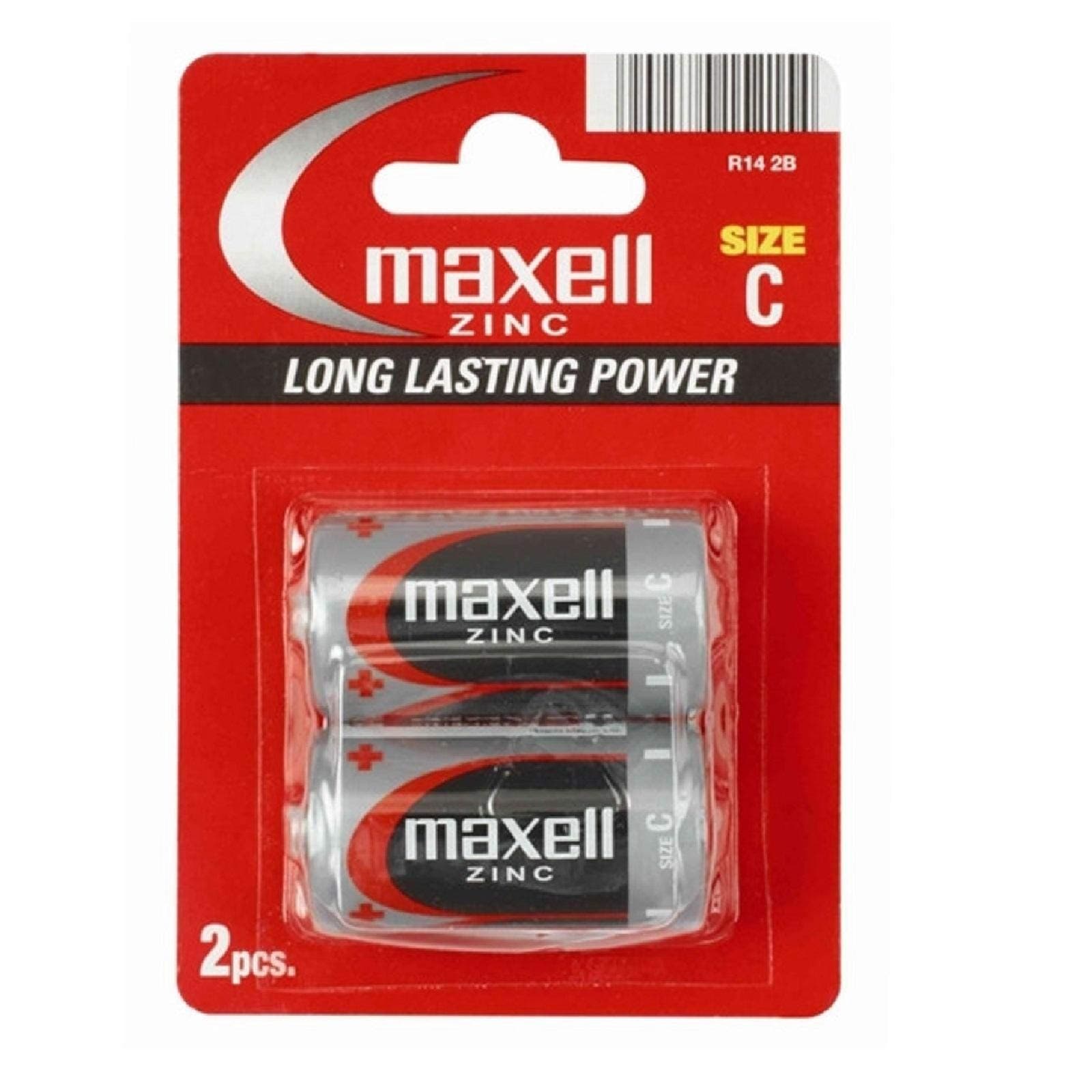 Цинк Манганова батерия MAXELL R14 /2 бр. в блистер/ 1,5V