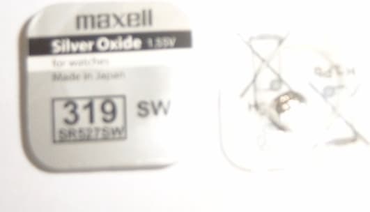 Бутонна батерия сребърна MAXELL SR527 SW 1.55V /319/ 1.55V