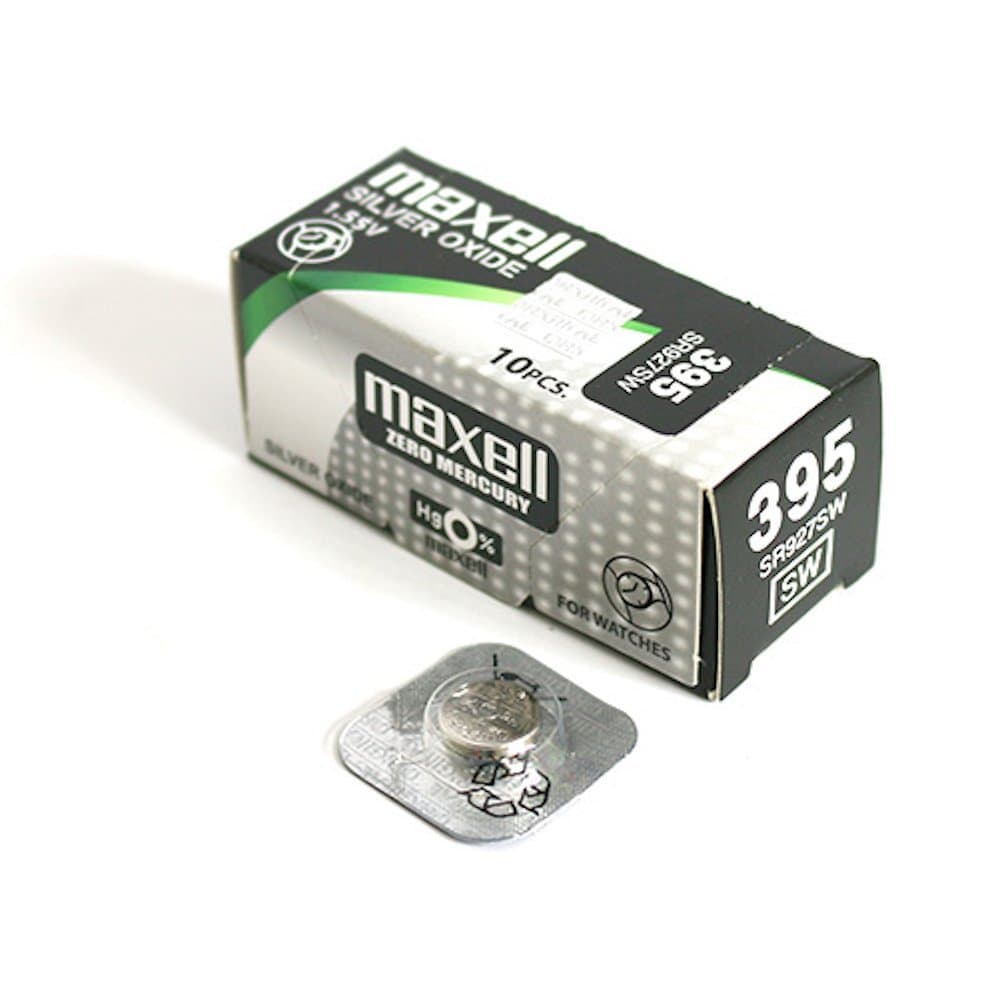 Бутонна батерия сребърна MAXELL SR927 SW /395/399/ AG7 1.55V
