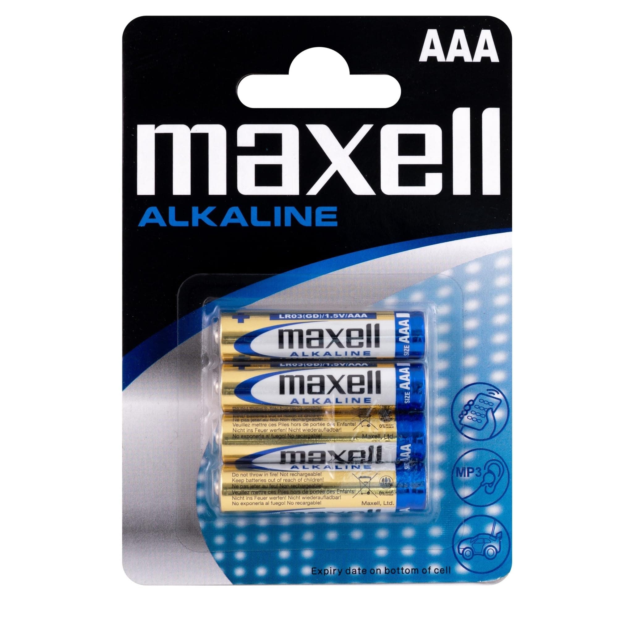 Алкална батерия MAXELL LR03 /4 бр. в опаковка/ 1,5V