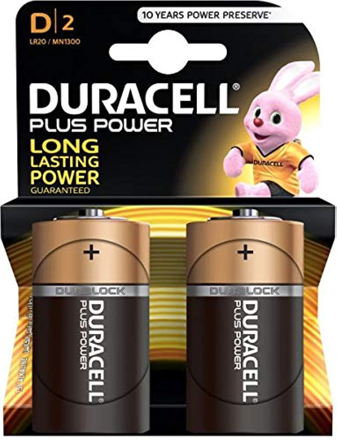 Алкална батерия DURACELL LR20 D /2 бр. в опаковка/ 1.5V