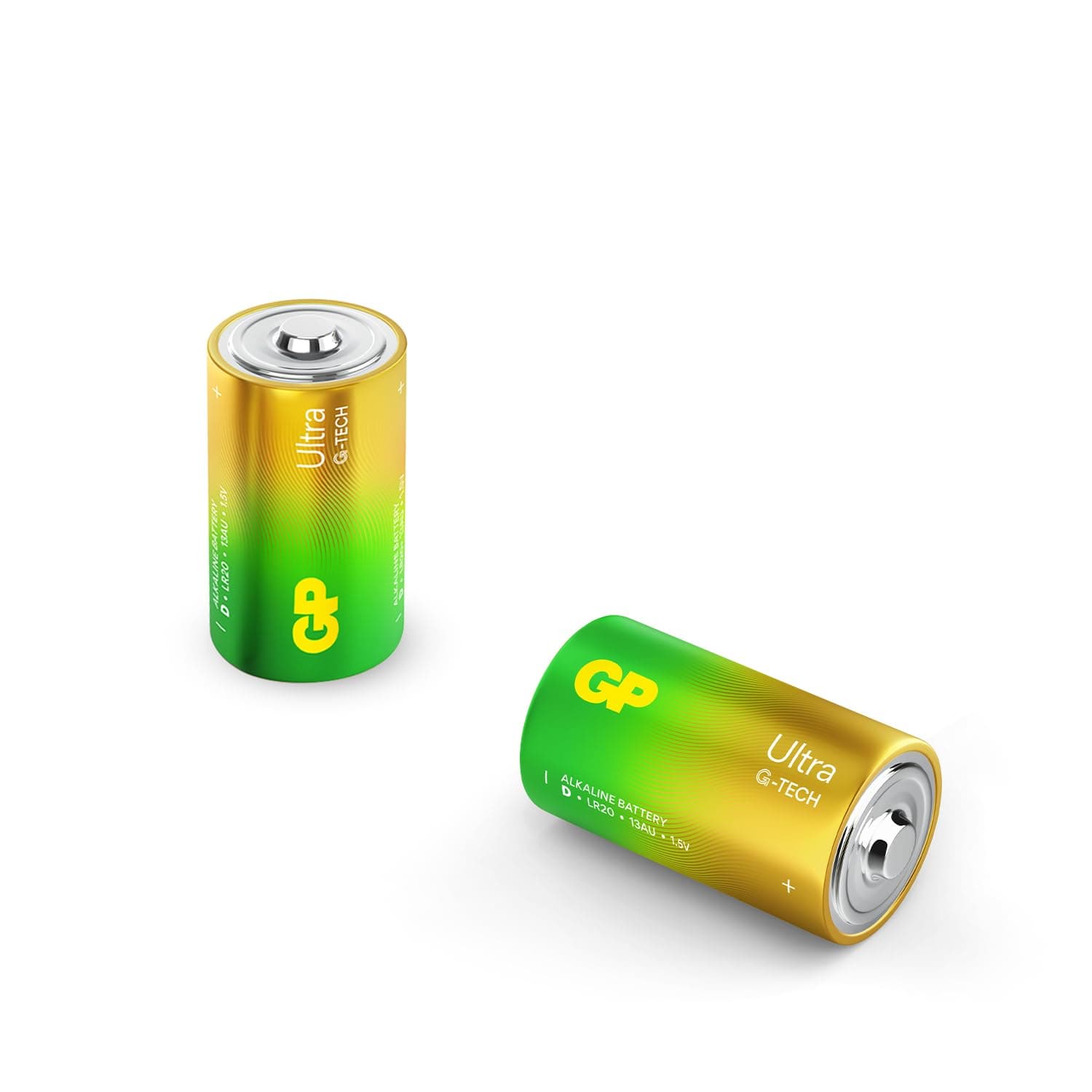 Алкална батерия GP ULTRA LR20 /2 бр. в опаковка/ 1.5V GP-BA-13AU21-SB2