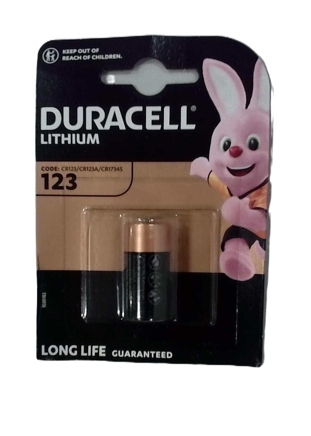 Батерия литиева Фото DURACELL CR-123 3V
