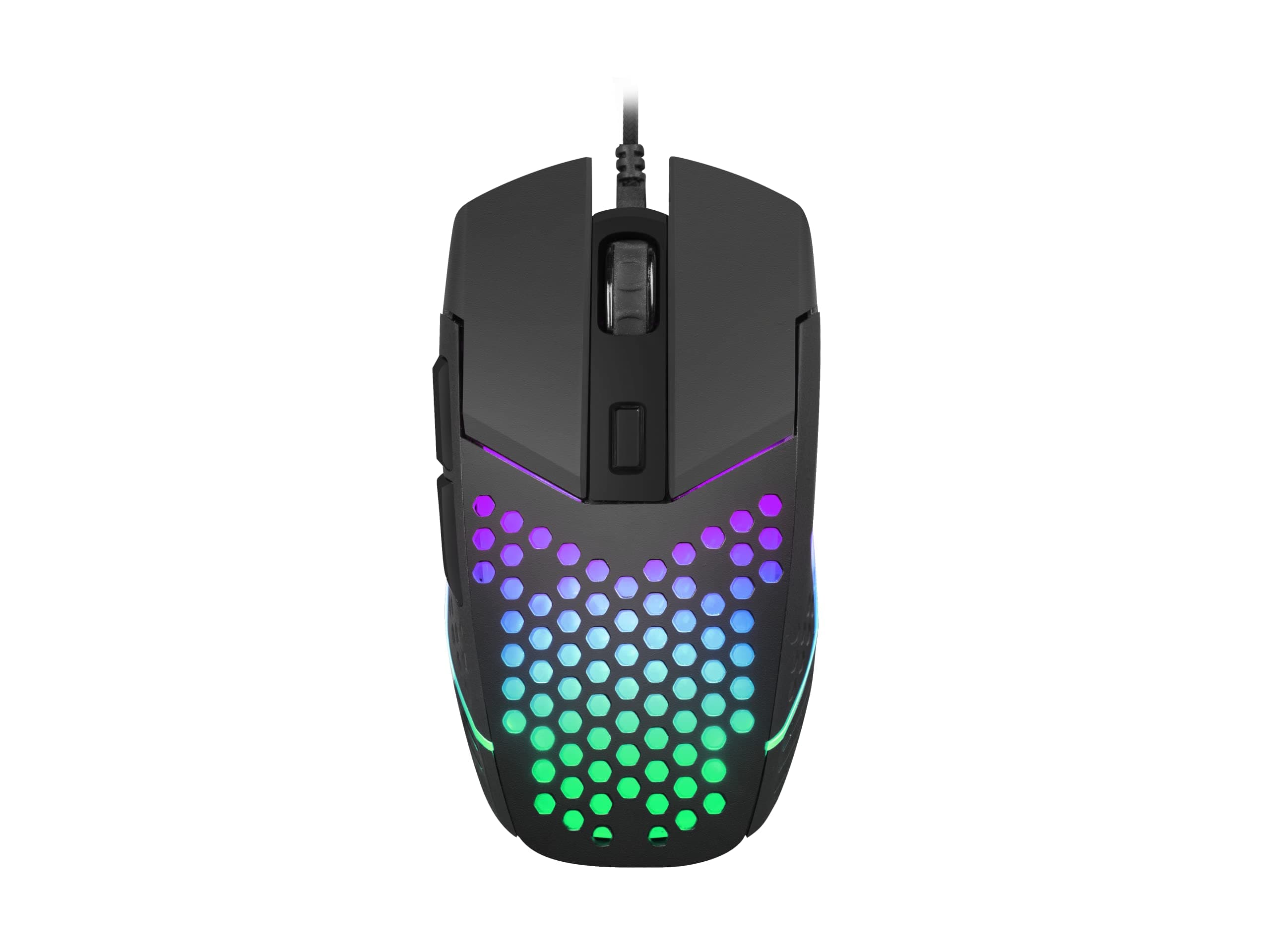 Мишка Fury Battler, оптична (6400 dpi), 6 програмируеми бутона, USB, черна
