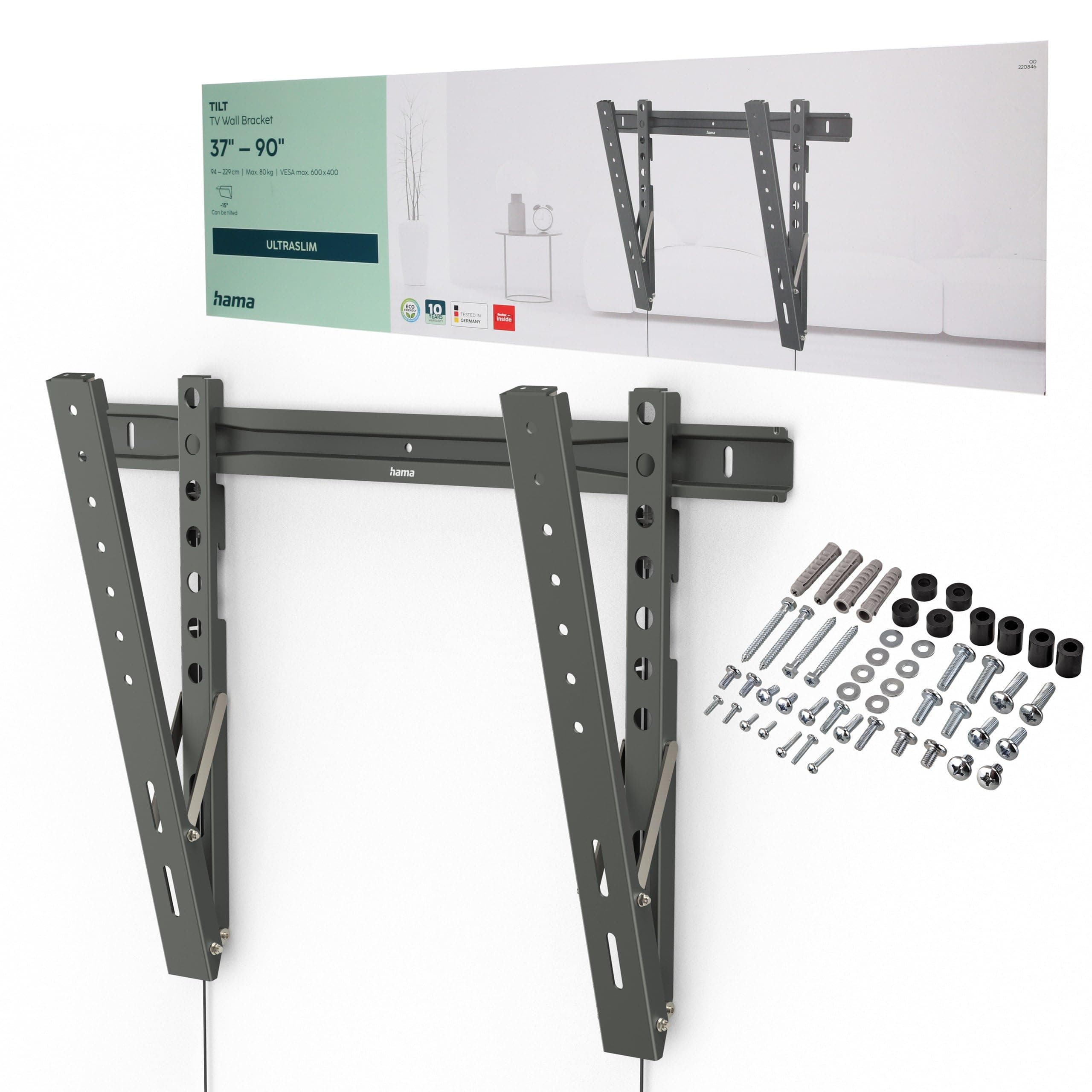 Стенна стойка за TV Hama TILT "Ultraslim", 229 см (90"), 220846