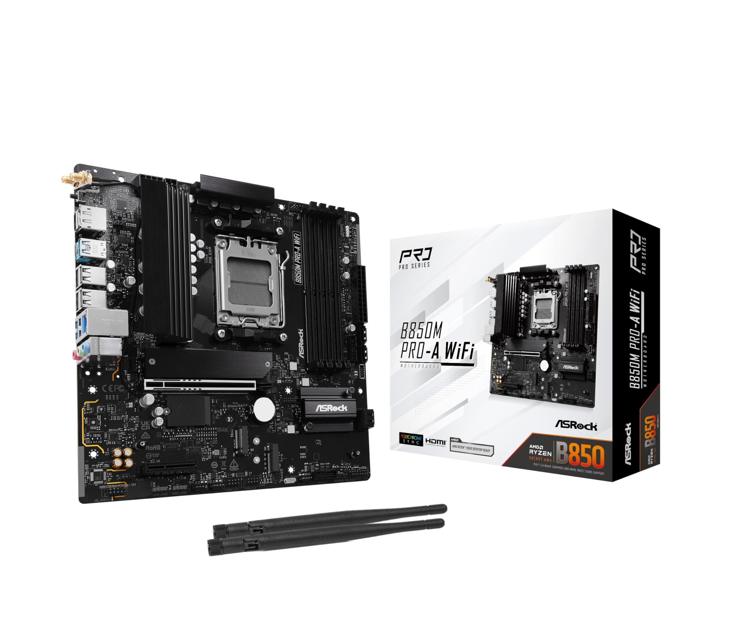 ASROCK B850M Pro-A WiFi AM5 DDR5 mATX MB