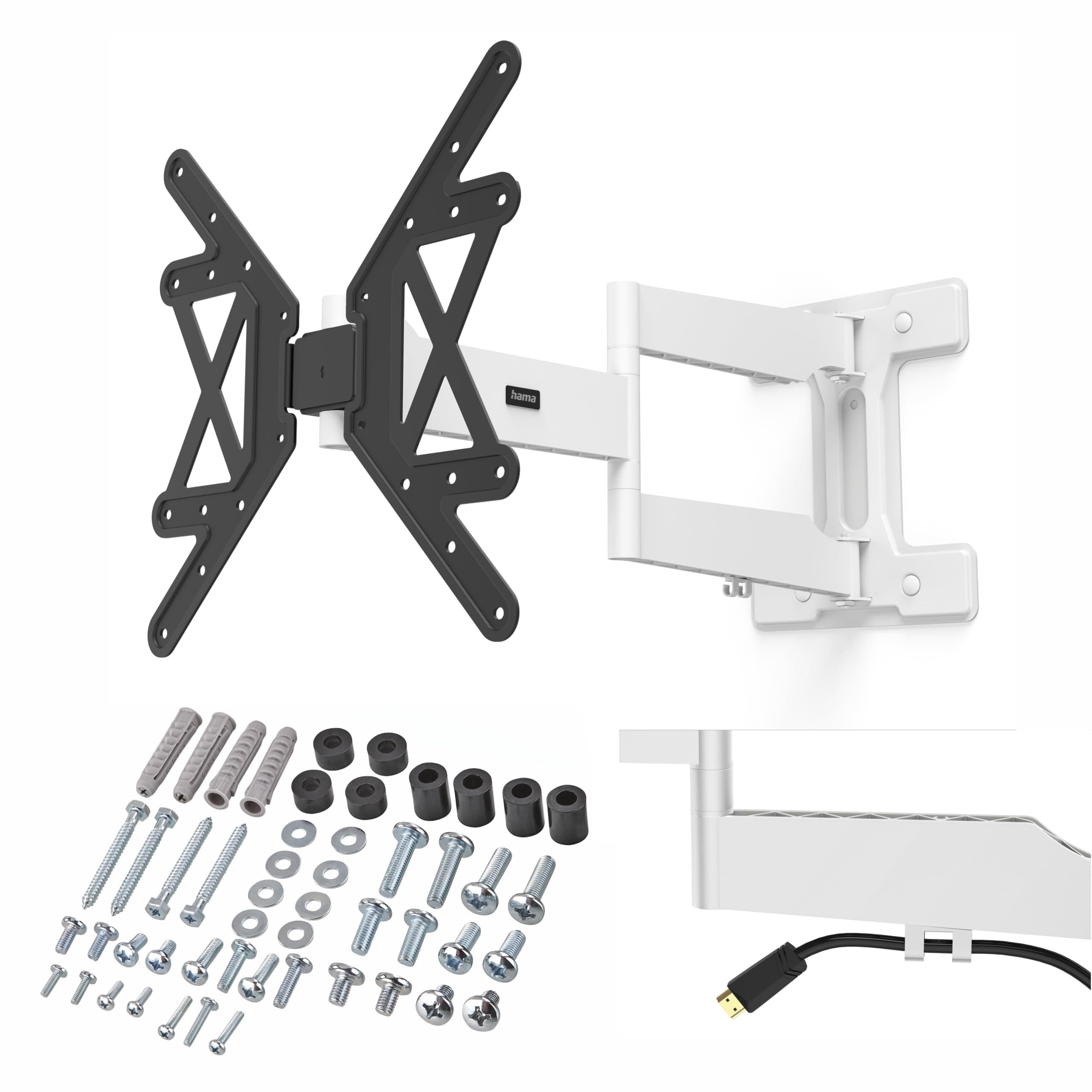 Стенна стойка за TV HAMA, 165 см (65"), до 50 кг, 220854