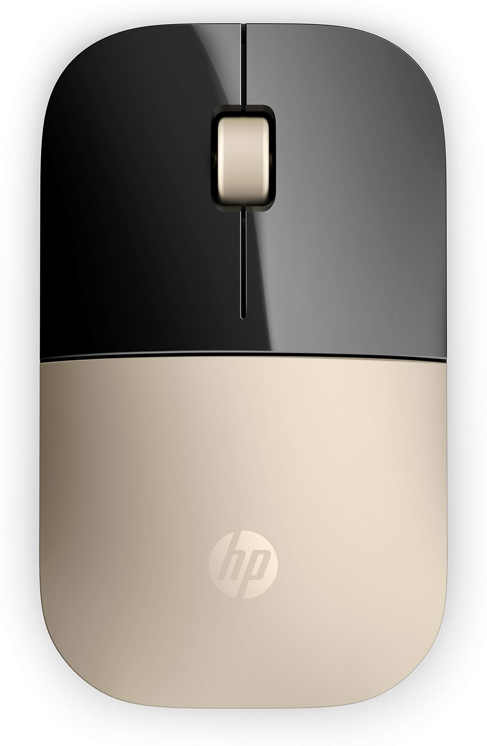 Мишка HP Z3700, оптична (1200 dpi), безжична, USB, златиста, нископрофилен дизайн