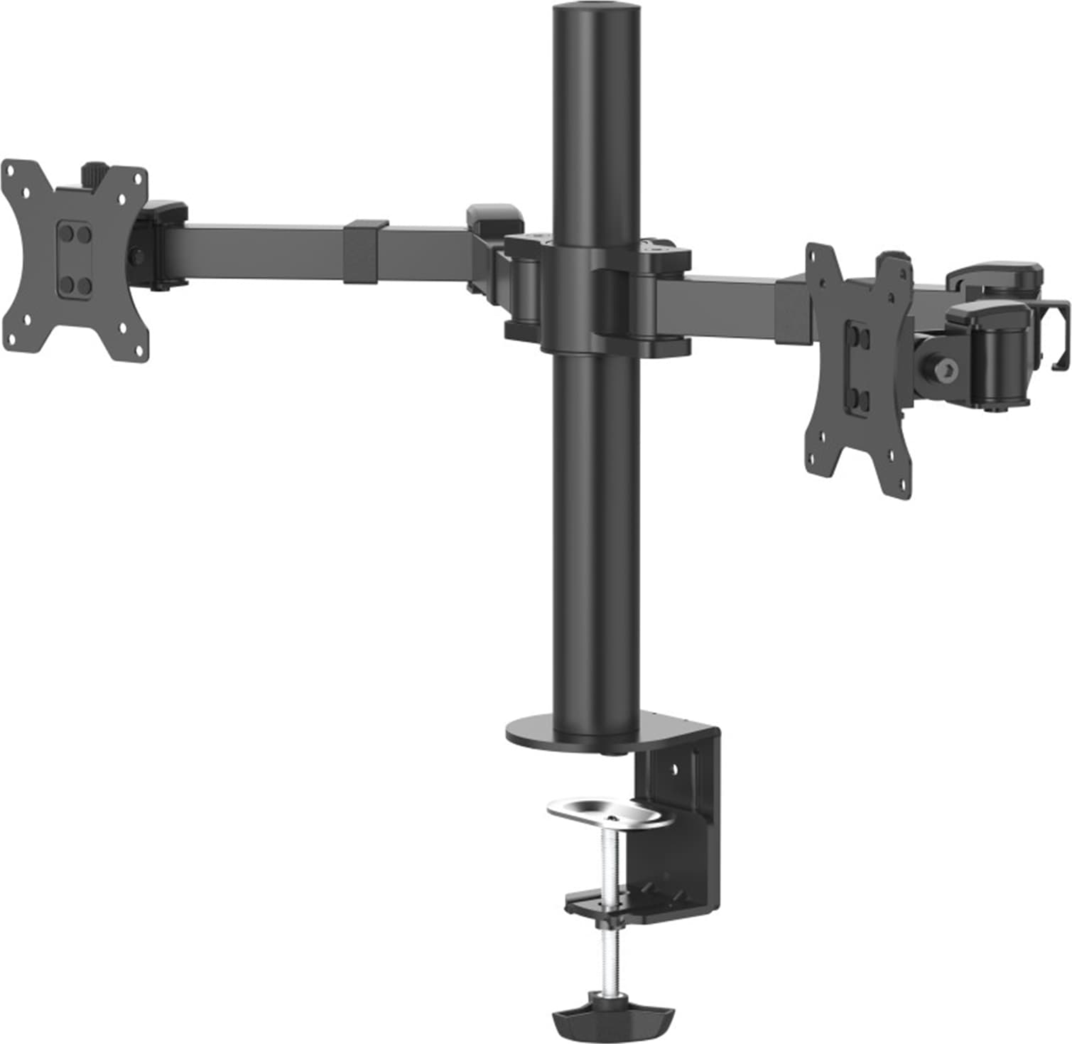 Стойка за 2 монитора за бюро HAMA Регулируема, 13" - 35", 15 кг, Swivel/Tilt, Черна