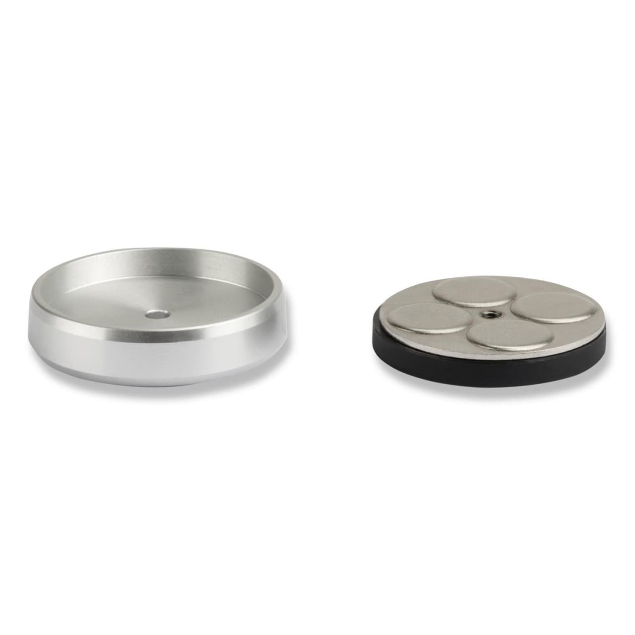 Магнитна поставка за гладки повърхности за смартфони - 4smarts Ultimag Magnetic Holder Homemag (черна-сребриста)