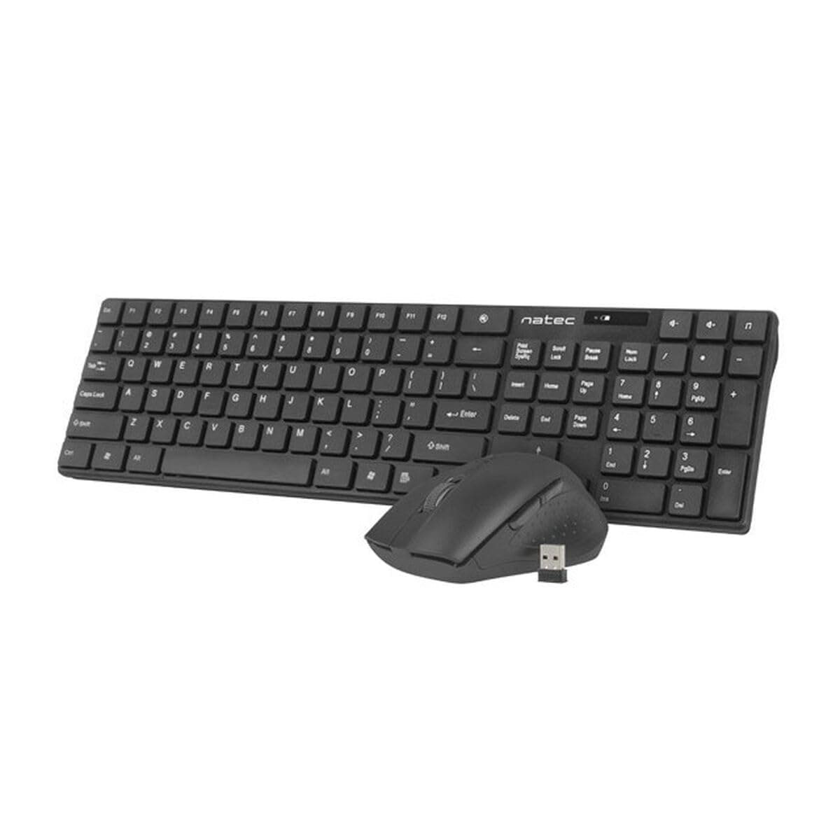 Natec Set 2 in 1 Keyboard + Mouse Wireless US Layout