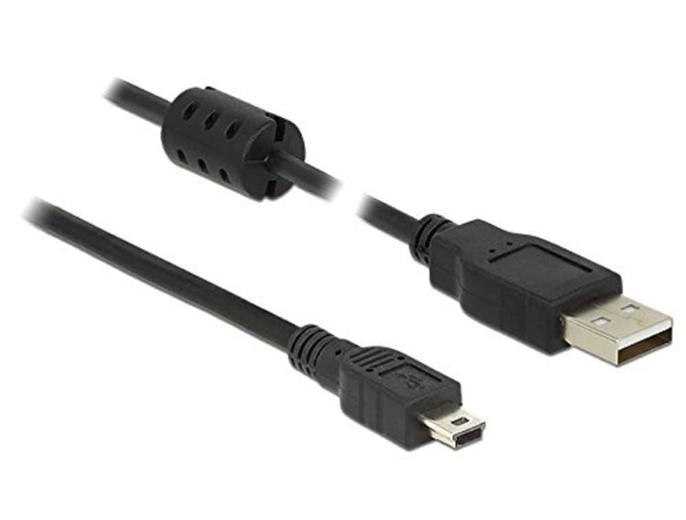 Кабел DeLock, USB-A мъжко - USB-B мъжко, USB 2.0, 2 м, Черен