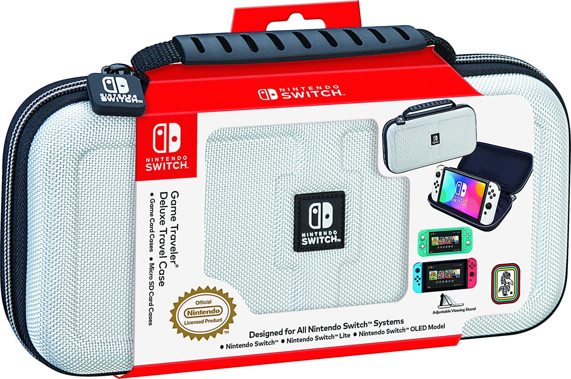 Чанта за гейминг конзола Nacon Bigben Nintendo Switch Deluxe Travel, Бяло - NNS40W