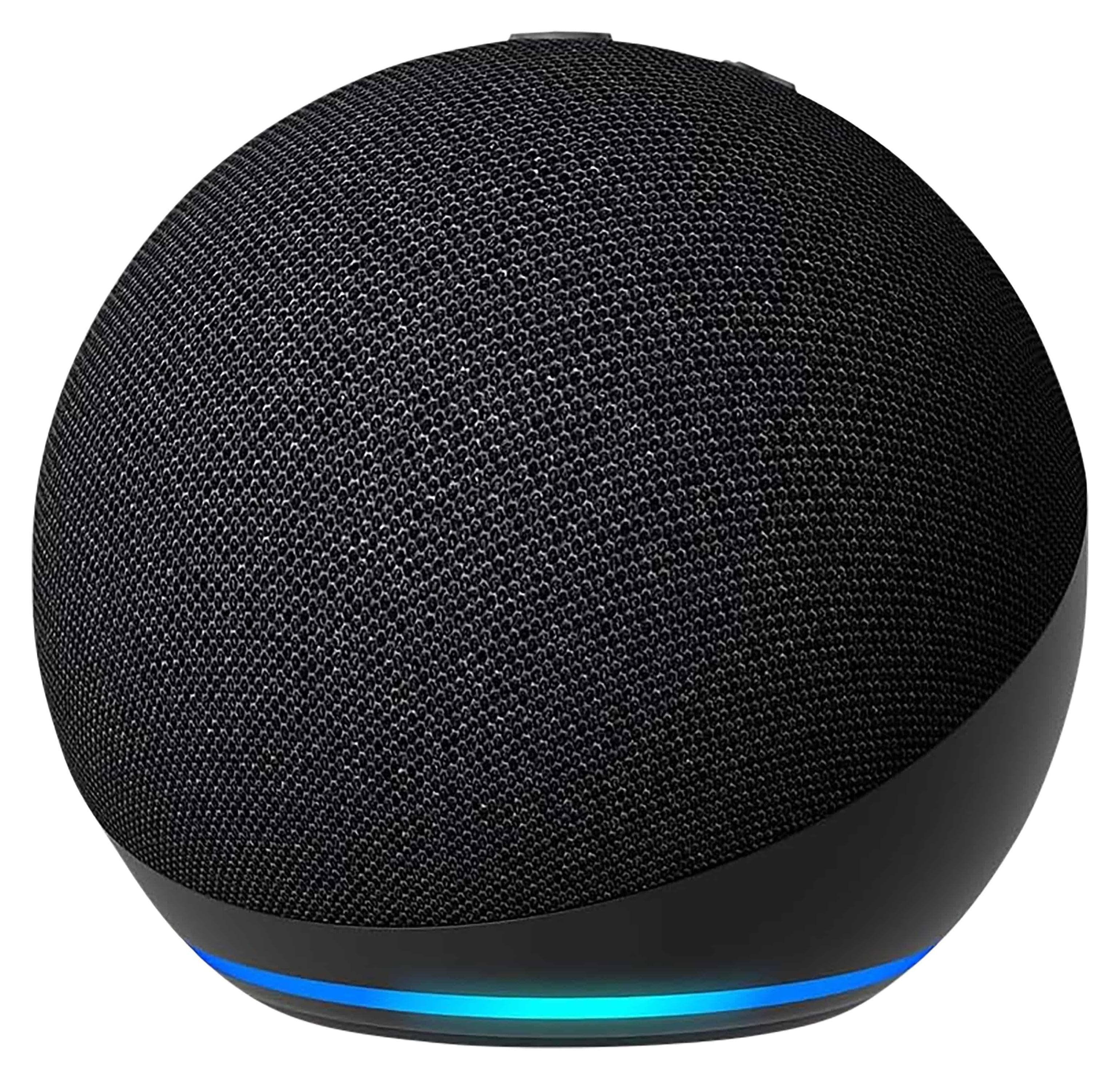 Преносима смарт тонколона Amazon Echo Dot 5, Гласов асистент, Alexa, Черна