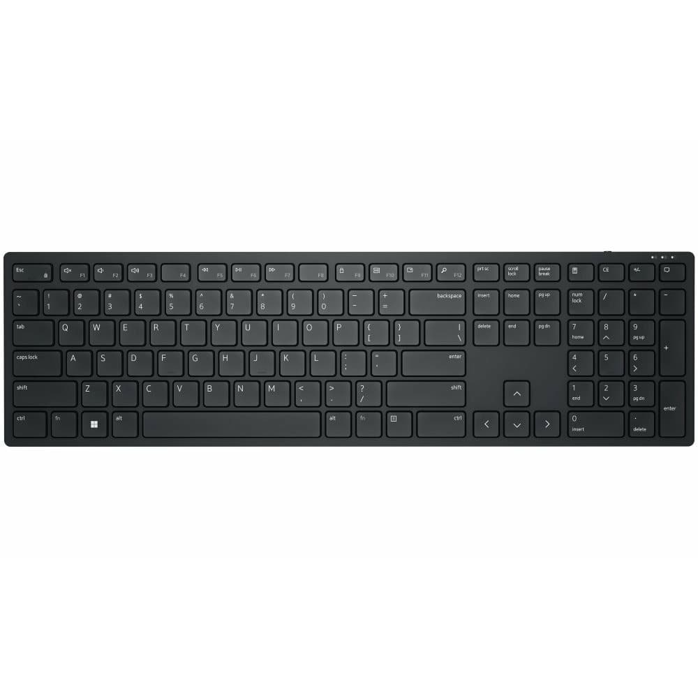 Клавиатура Dell KB500 580-AKOO, безжична, Wireless, програмируеми бутони, USB, черна