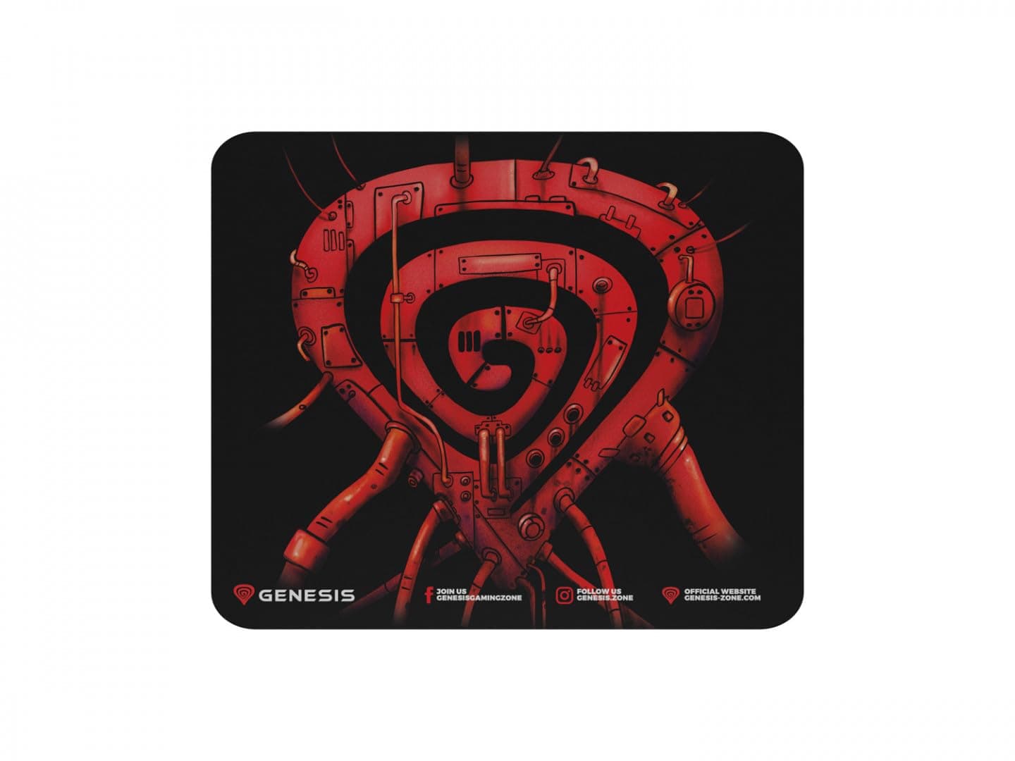 Подложка за мишка Genesis Pump Up The Game, черна, 250 x 210 x 2.5 mm