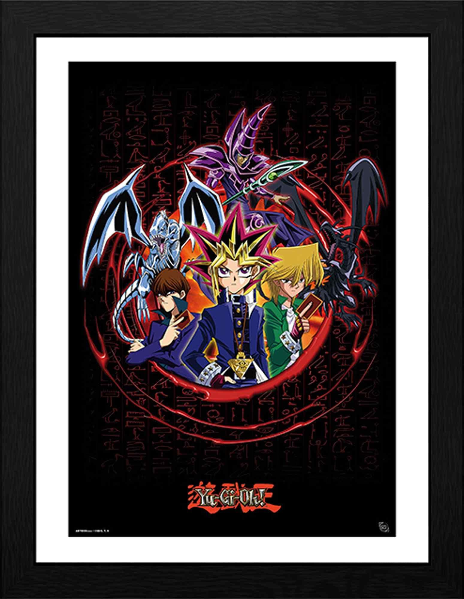 GBEYE YU-GI-OH! - Framed print "Joey Yugi Kaiba" (30x40)
