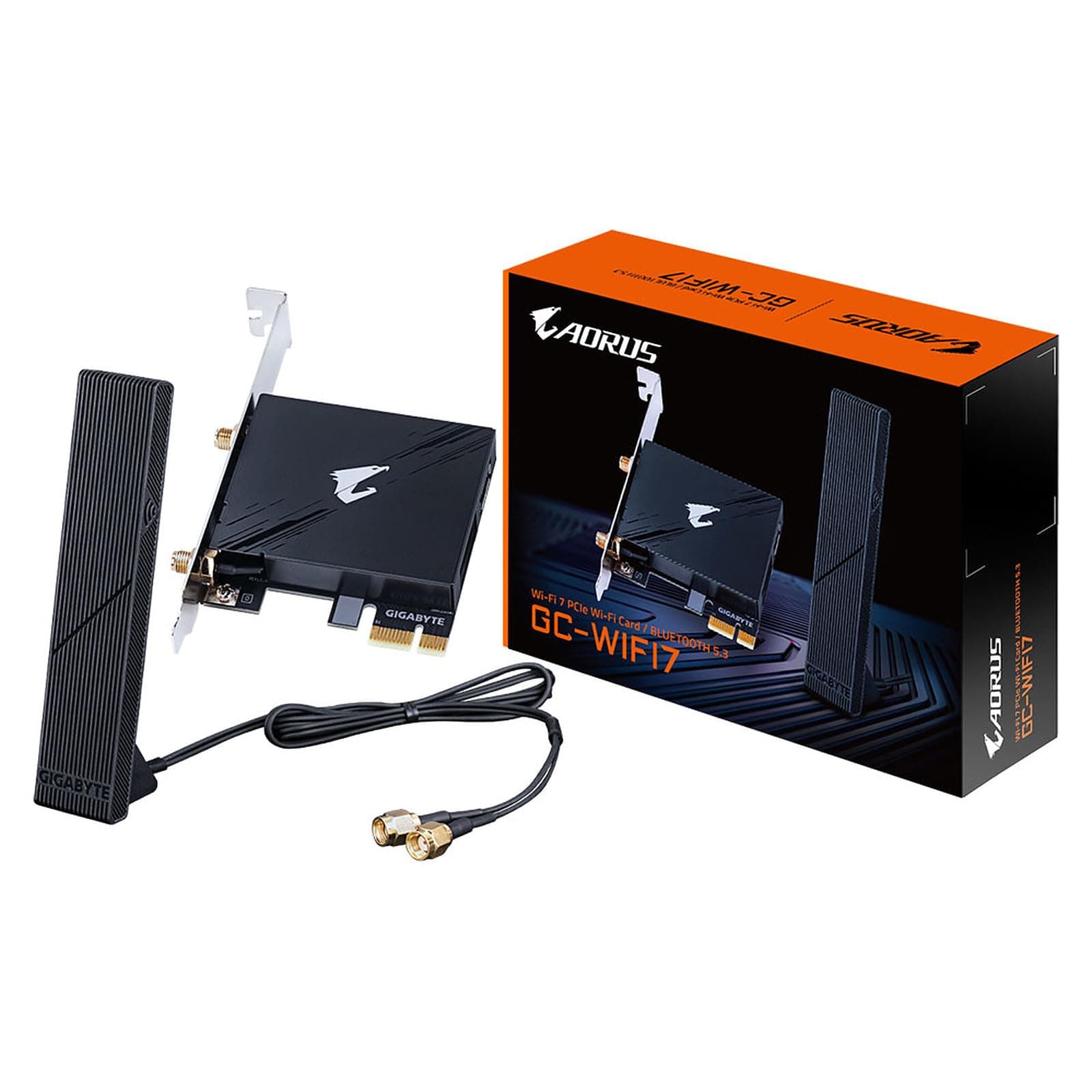 Безжична карта GIGABYTE AORUS WIFI 7 5800Mbps, Bluetooth 5.3