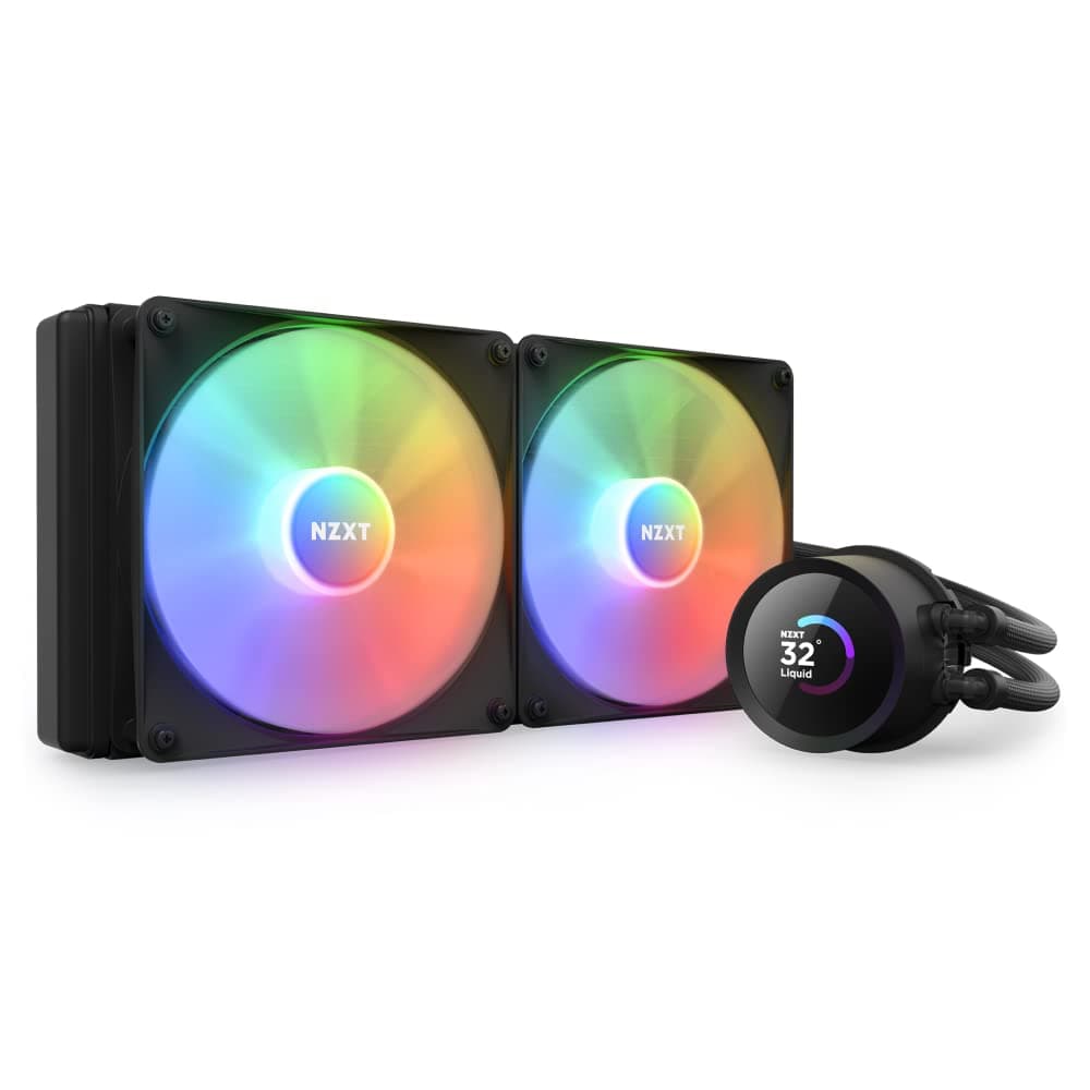 Охладител за процесор NZXT Kraken 280 RGB White, LCD Display