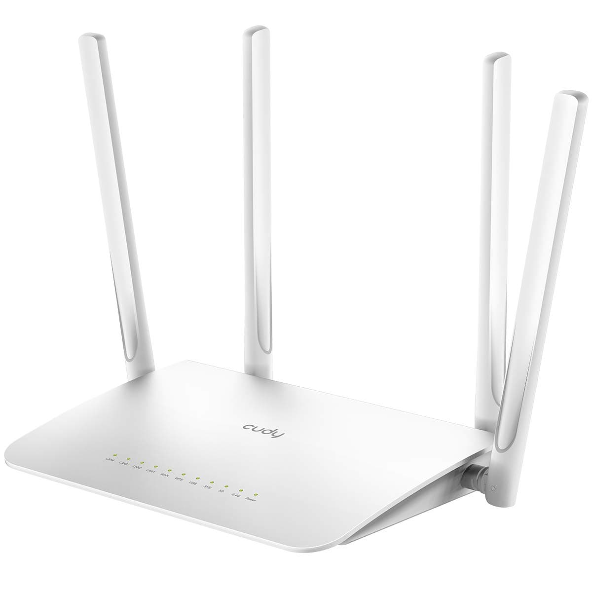 Безжичен рутер CUDY WR1300, Двубандов AC1200, 300+867 Mbps, 5x10/100/1000, Бял