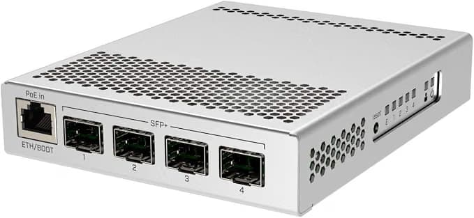Суич Mikrotik CRS305-1G-4S+IN, 1xGigabit LAN, 4xSFP+ cages