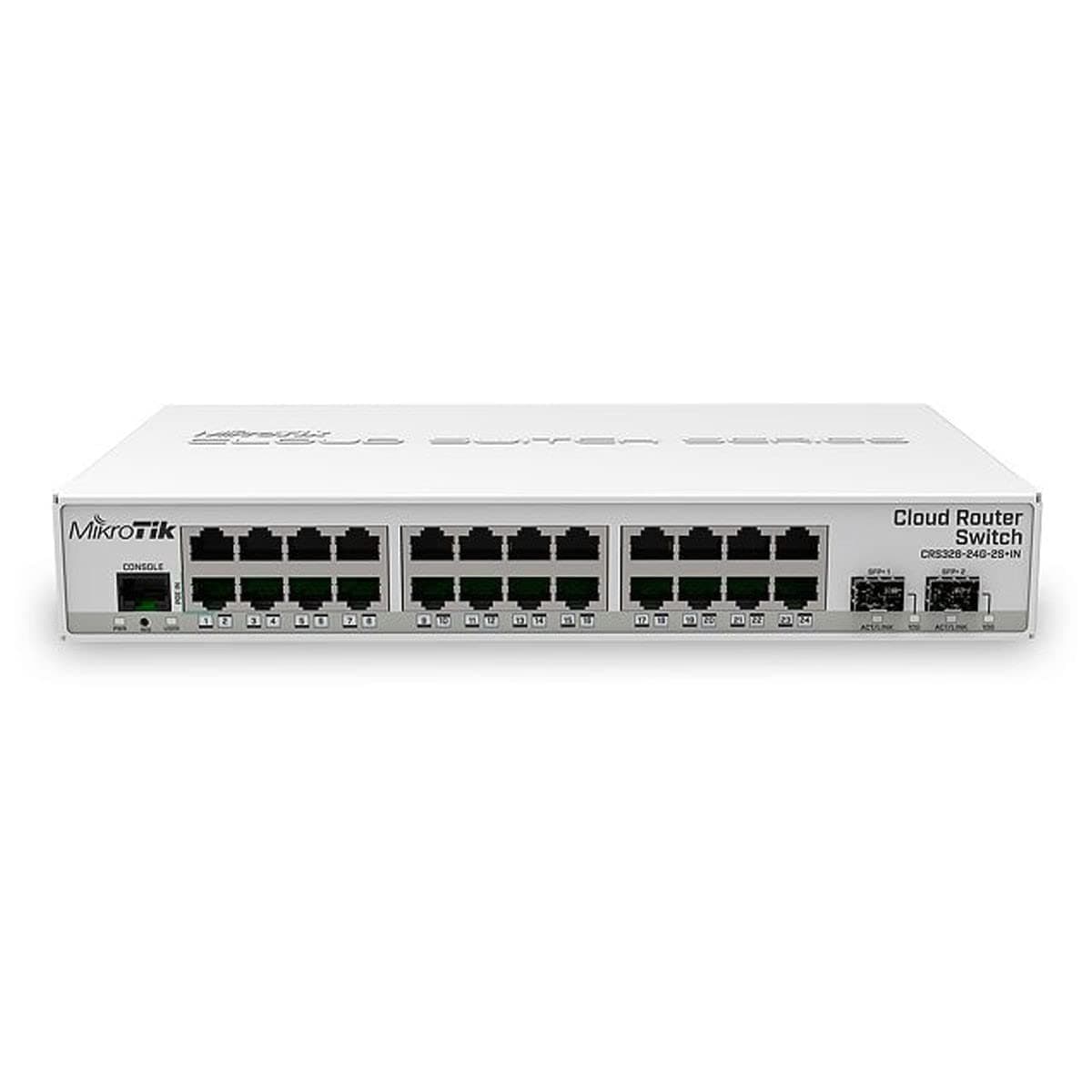Суич Mikrotik CRS326-24G-2S+IN, 24xGigabit LAN, 2xSFP+ cages
