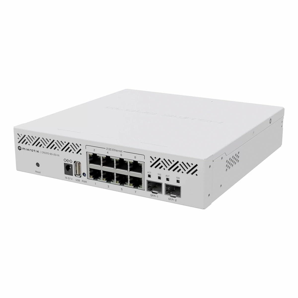 Суич MikroTik CRS310-8G-2S-IN, 8 x Gigabit Ethernet ports, 2 x SFP