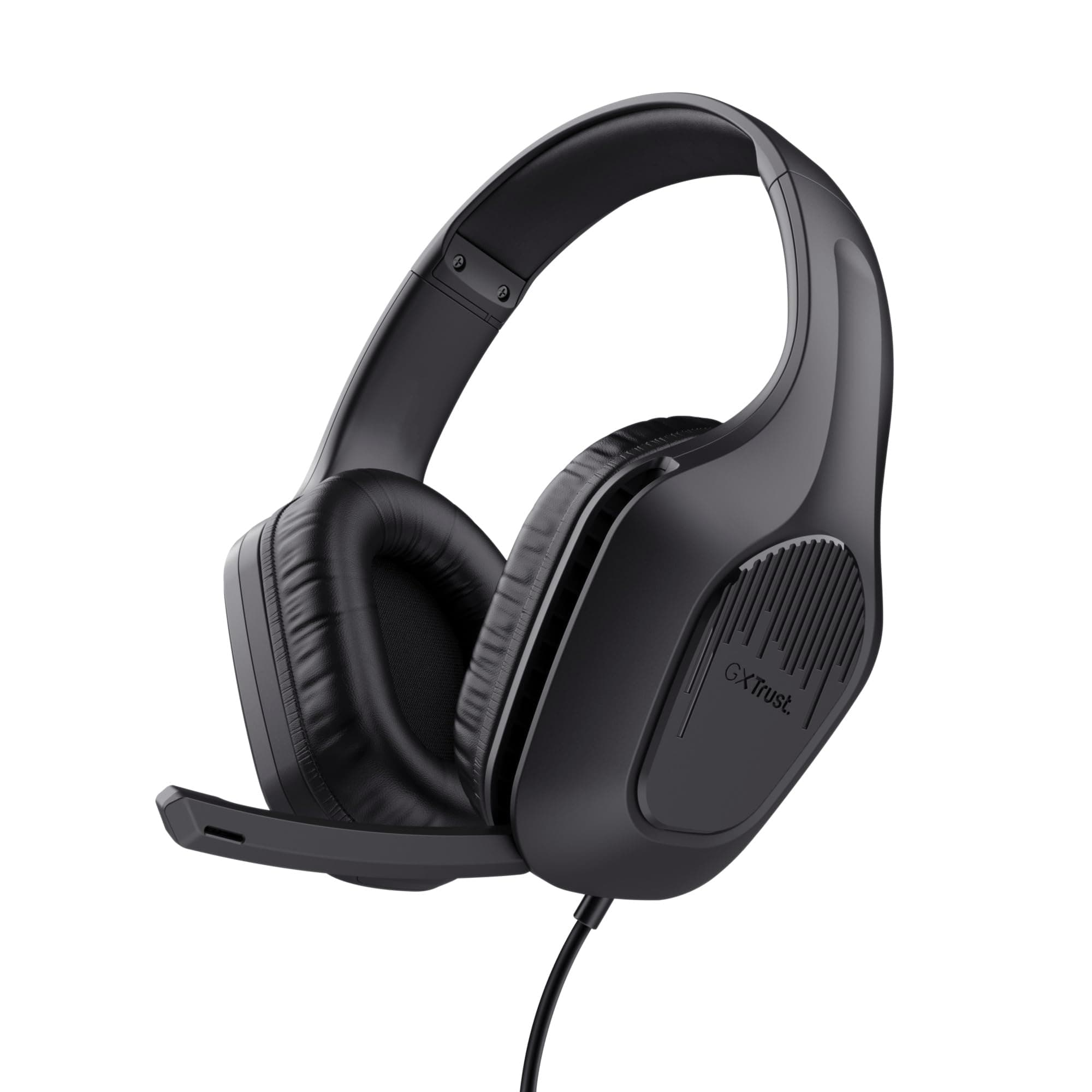 Слушалки Trust GXT 415 Zirox, микрофон, 50mm драйвери, 3.5mm жак, гейминг, черни