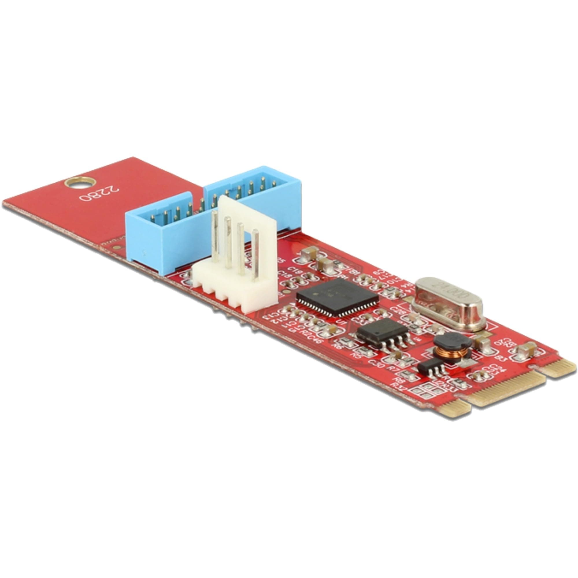 Адаптер Delock, M.2 Key B+M мъжко към 1 x USB 5 Gbps Pin Header