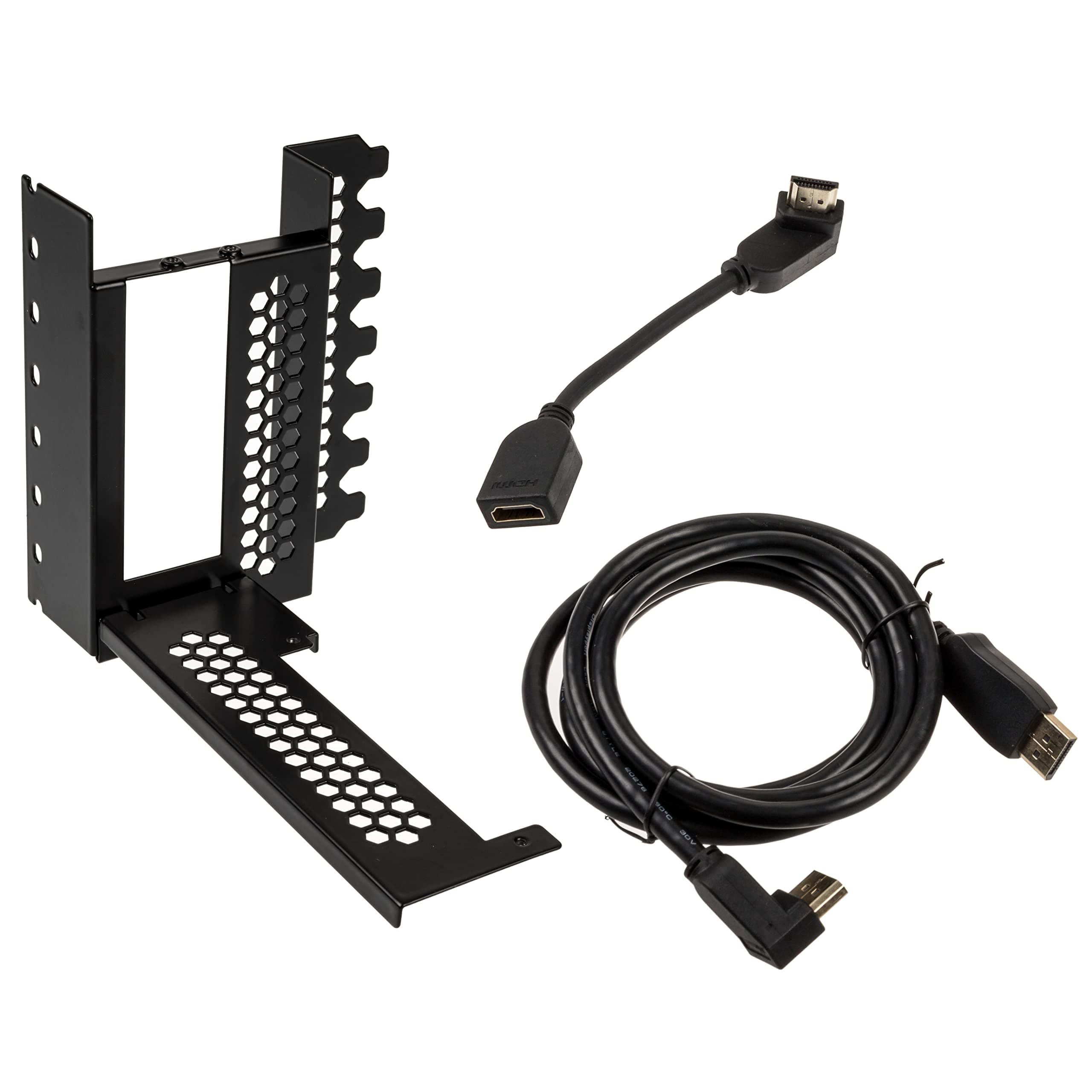 Универсален брекет и кабел за вертикален монтаж за видео карта CableMod PCIe x16, 1x DisplayPort, 1x HDMI кабел