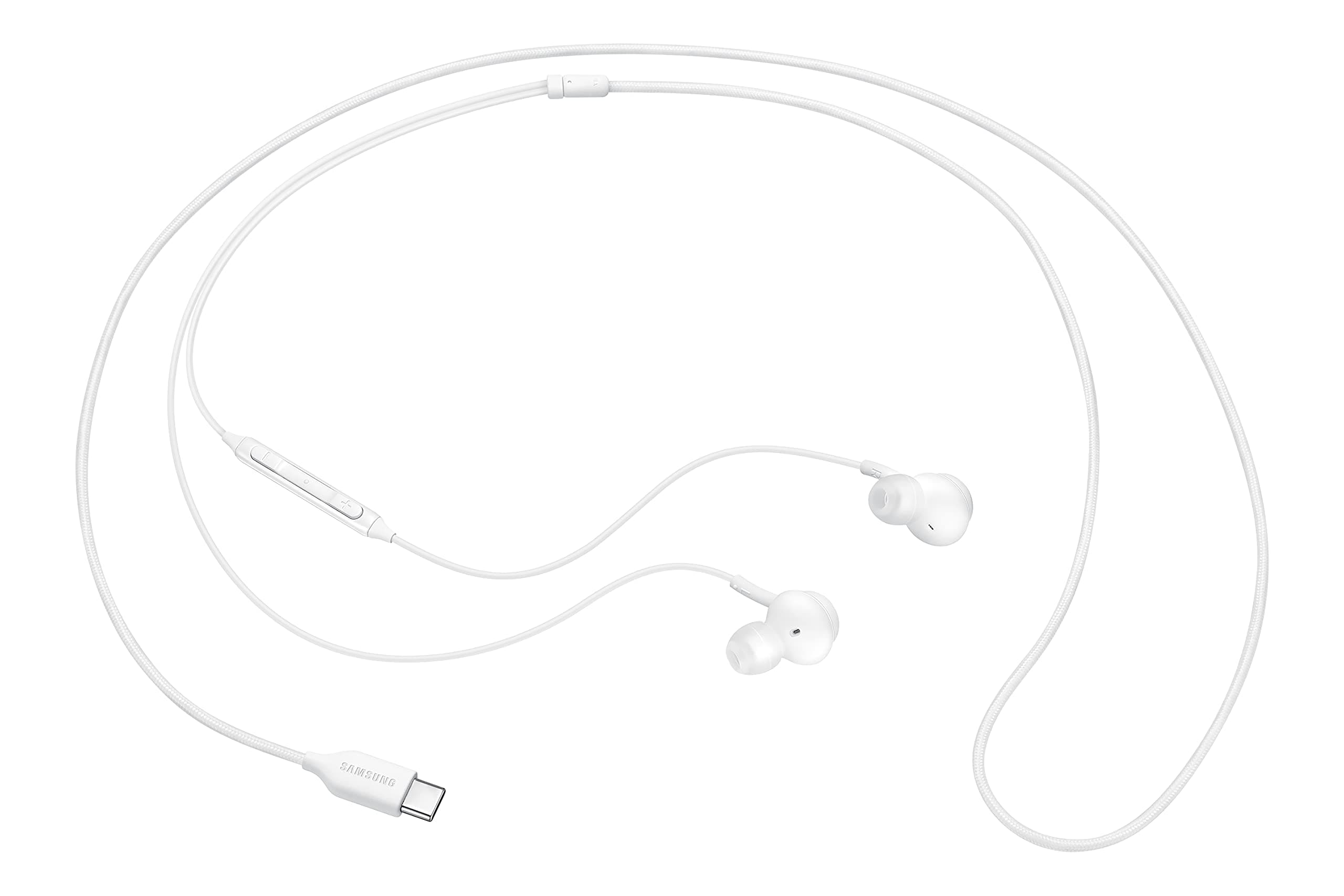 Слушалки Samsung IC100, микрофон, контрол на звука, USB Type C, бели