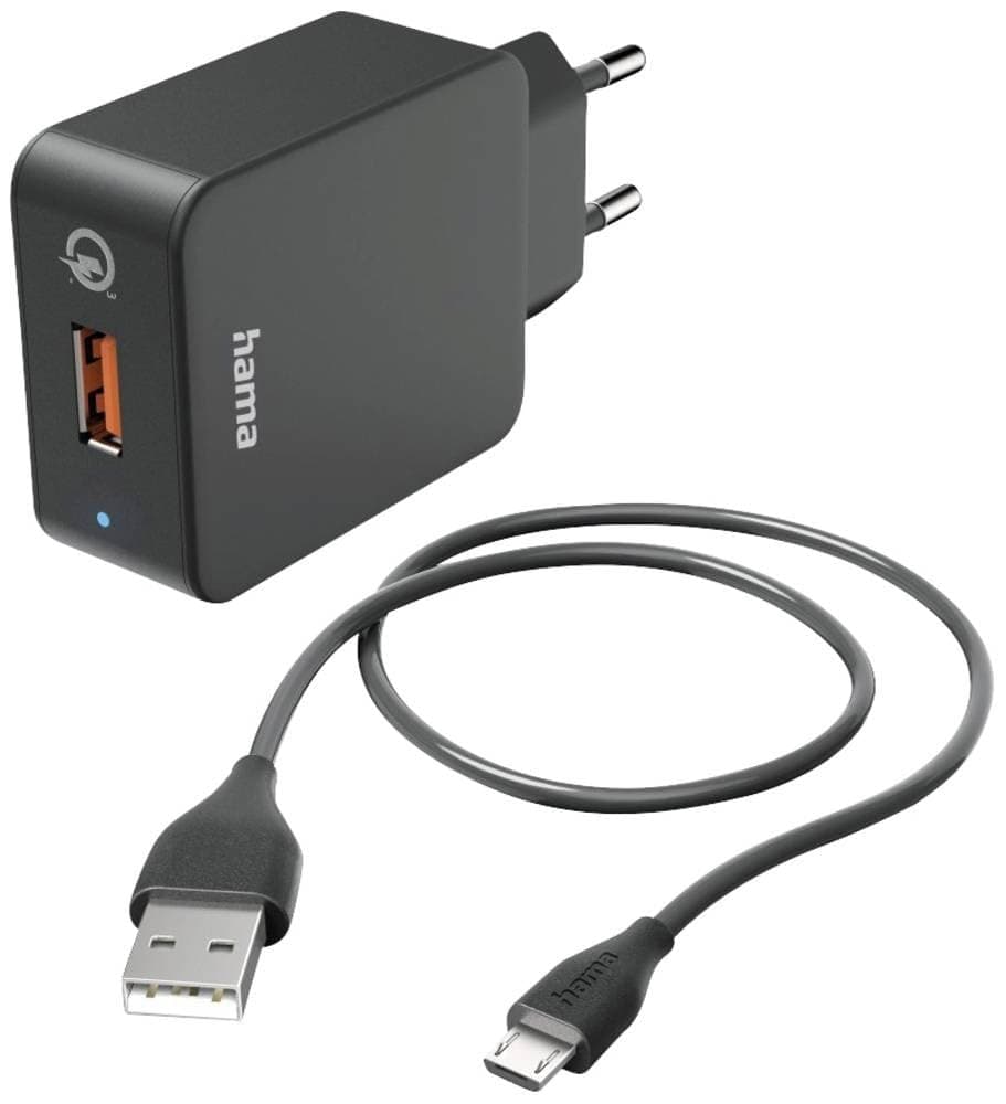 Зарядно устройство 220V micro USB + кабел, 3 A, 201621
