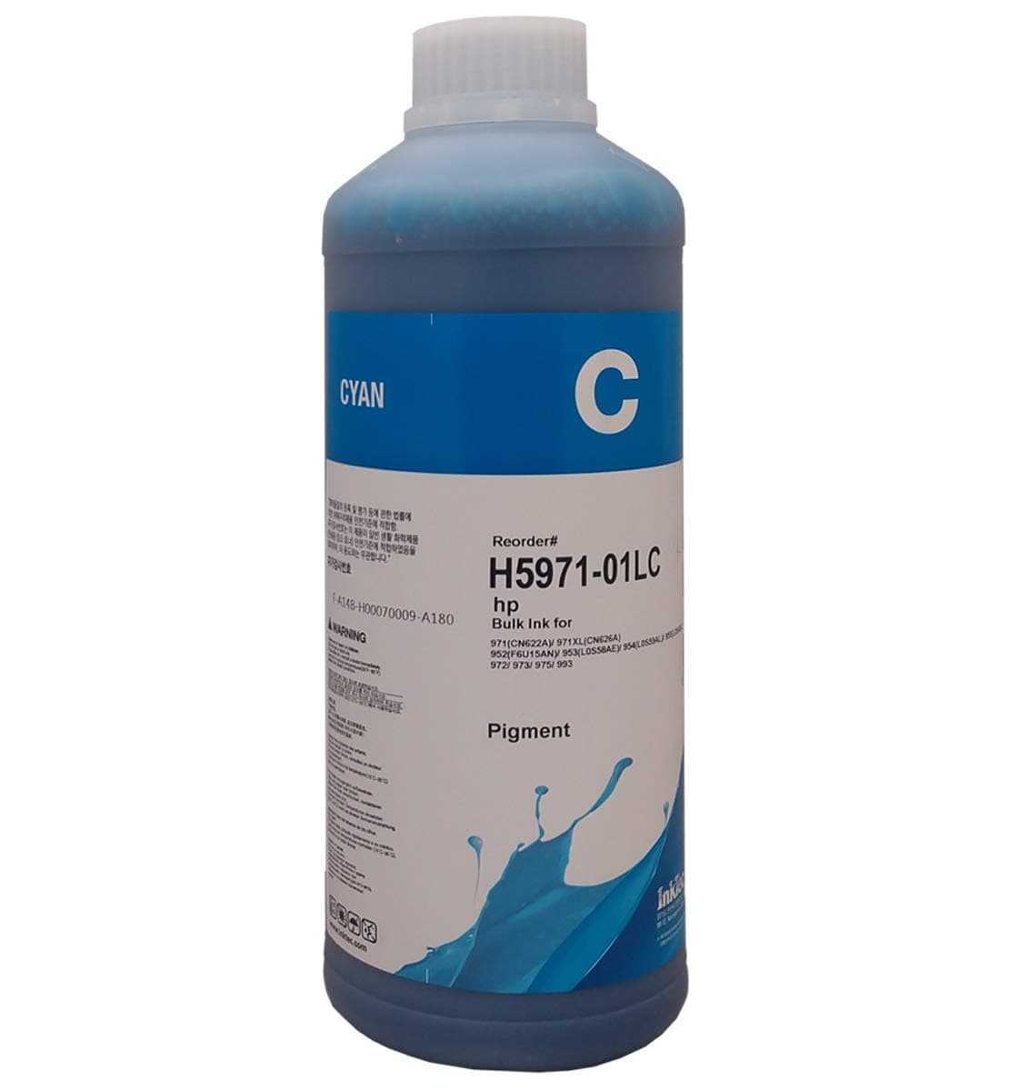 Бутилка с мастило INKTEC за HP, CN622AM/971/CN626AM/971XL, 1000 ml, Син