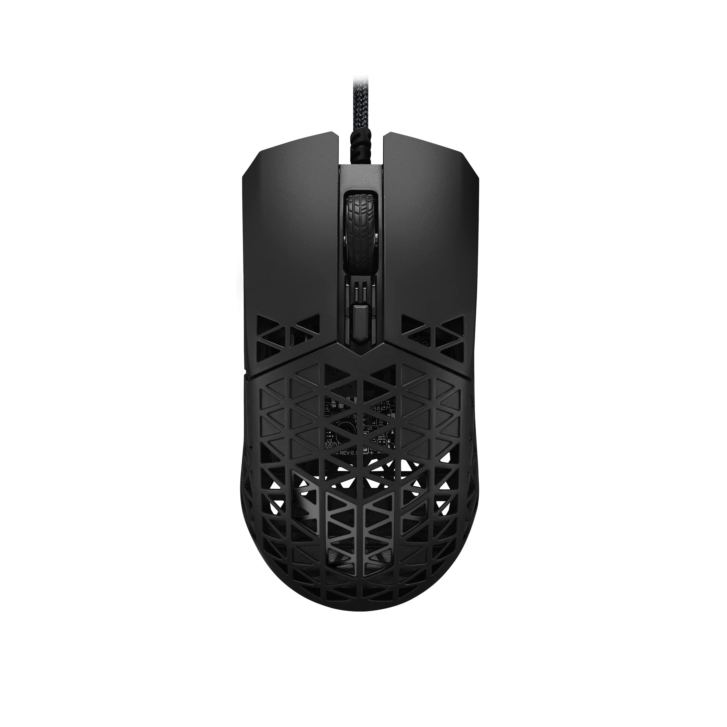 Мишка Asus TUF Gaming M4 Air (90MP02K0-BMUA00), оптична (16 000 dpi), USB, гейминг, 6 програмируеми бутона, черна, антибактериално покритие, Armoury Crate
