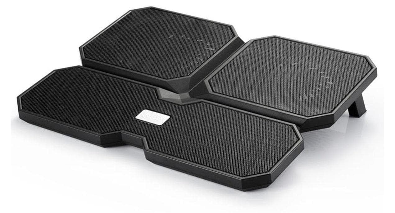 Охладител за лаптоп DeepCool Multi Core X6, 15.6", 2x140+100 mm, Черен
