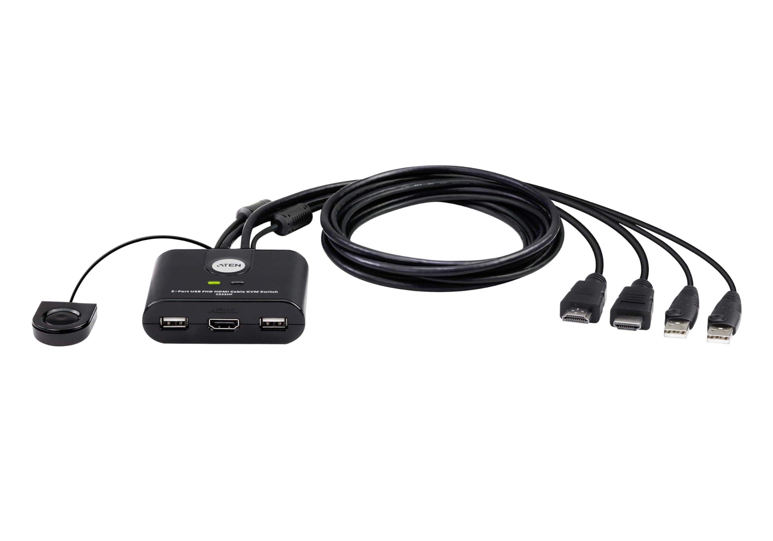 Превключвател KVM ATEN CS22HF, Дву портов USB HDMI
