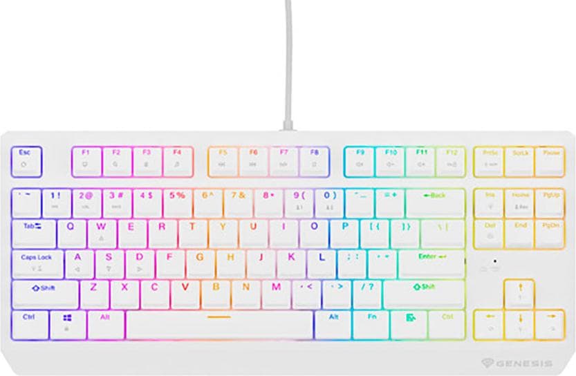 Genesis Gaming Keyboard Thor 230 TKL US RGB Mechanical Outemu Brown White Hot Swap