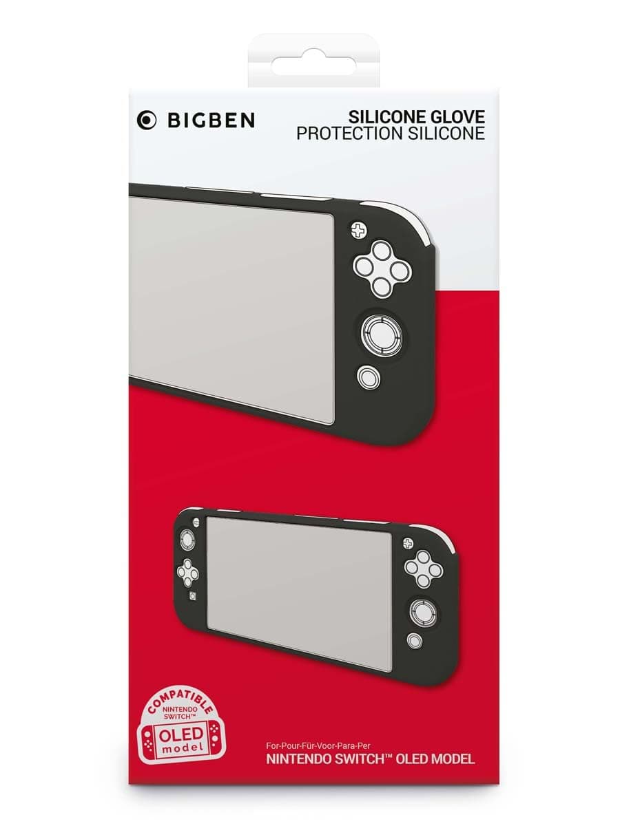 Силиконов защитен калъф Big Ben Silicon Glove, черен (Nintendo Switch OLED)