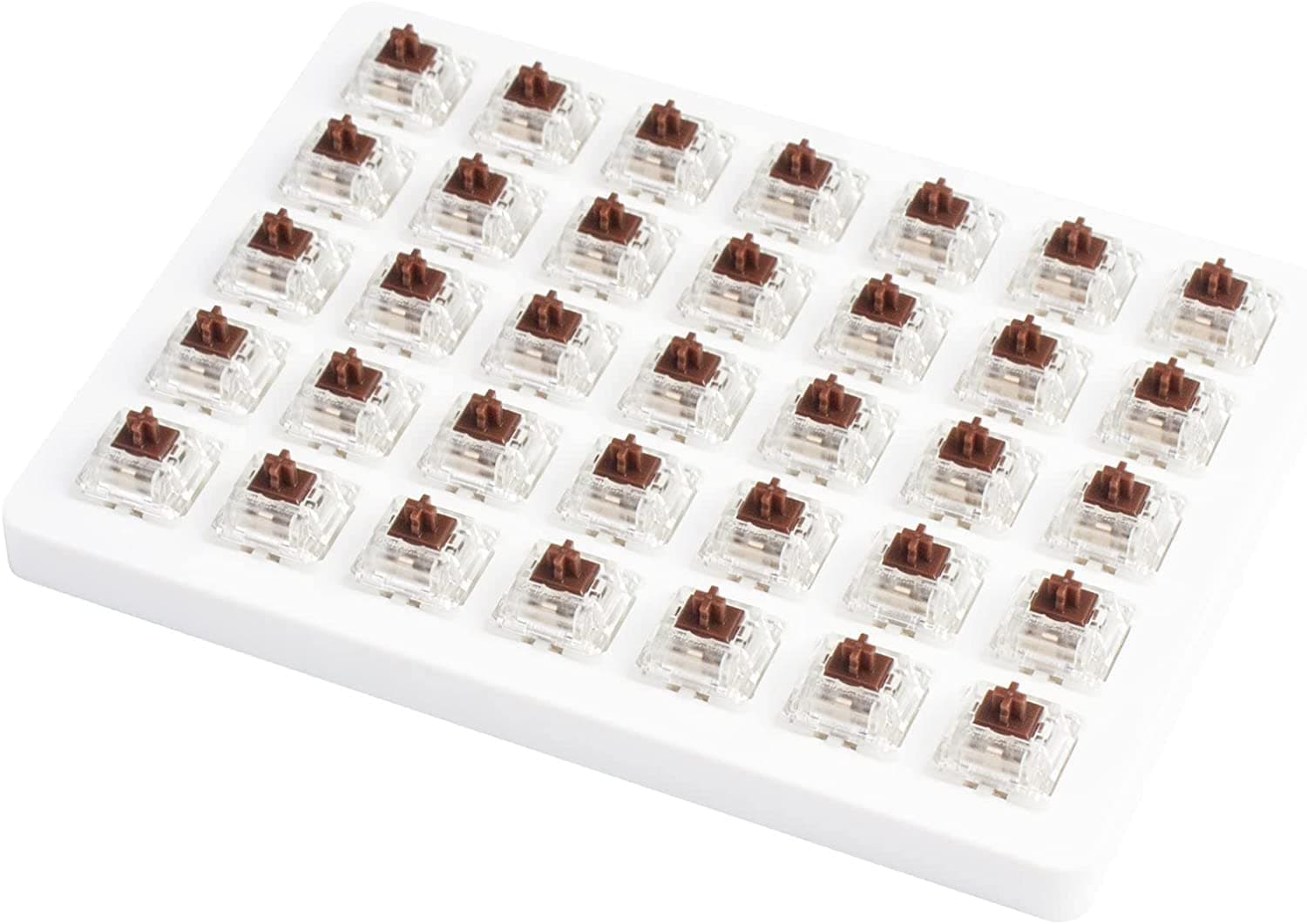 Суичове за механична клавиатура Keychron Gateron Cap Brown Switch Set 35 броя