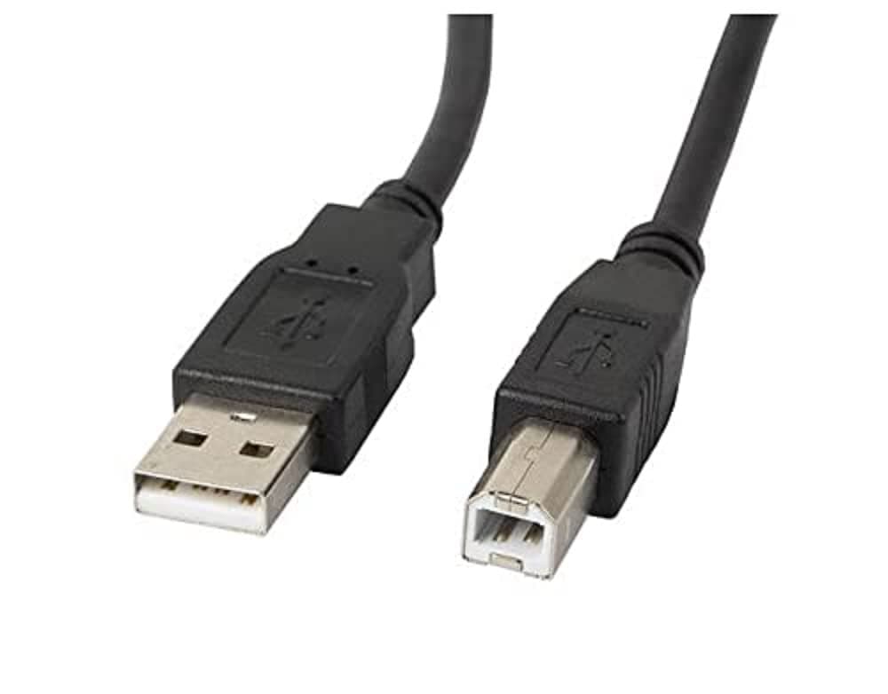 Lanberg USB-A (M) -> USB-B (M) 2.0 cable 1.8m, black ferrite