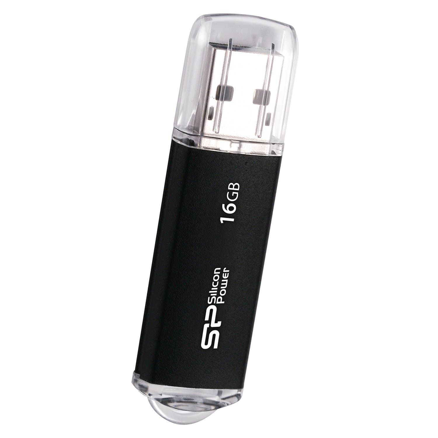 USB памет SILICON POWER Ultima II, 16GB,USB 2.0 Черен