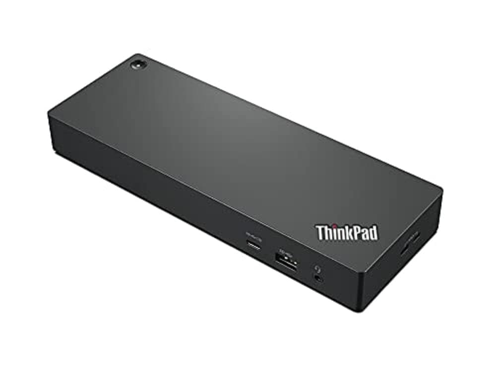 Докинг станция Lenovo ThinkPad Thunderbolt 4 WorkStation Dock (40B00300EU), от Thunderbolt 4 към 1x USB-C, 4x USB-A, 1x HDMI, 2x DisplayPort, 1x RJ45, 1x Jack 3.5mm, черна, съвместима със серия ThinkPad