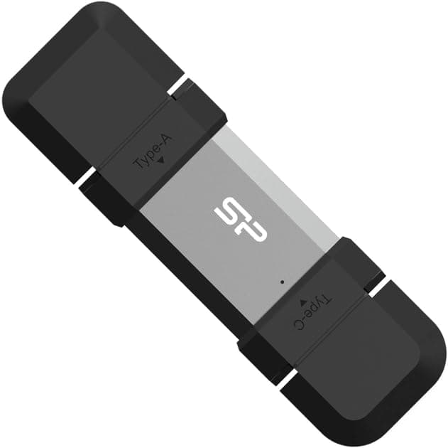 USB памет Silicon Power Mobile C51 128GB USB-A и USB Type-C (USB 3.2 Gen 1)
