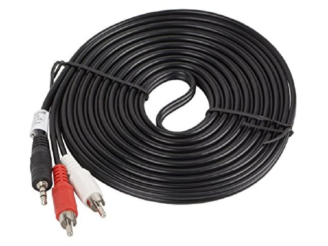 Lanberg mini jack 3.5mm (M) 3 pin -> 2X RCA (chinch) (M) cable 5m