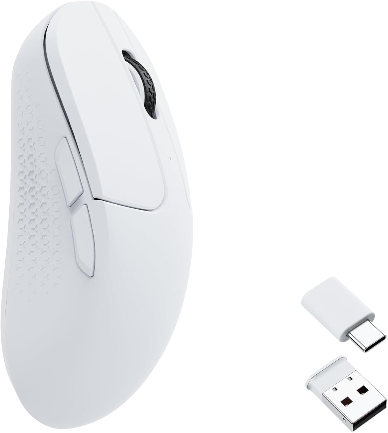 Геймърска Безжична мишка Keychron M3 Mini 1000Hz, Matte White