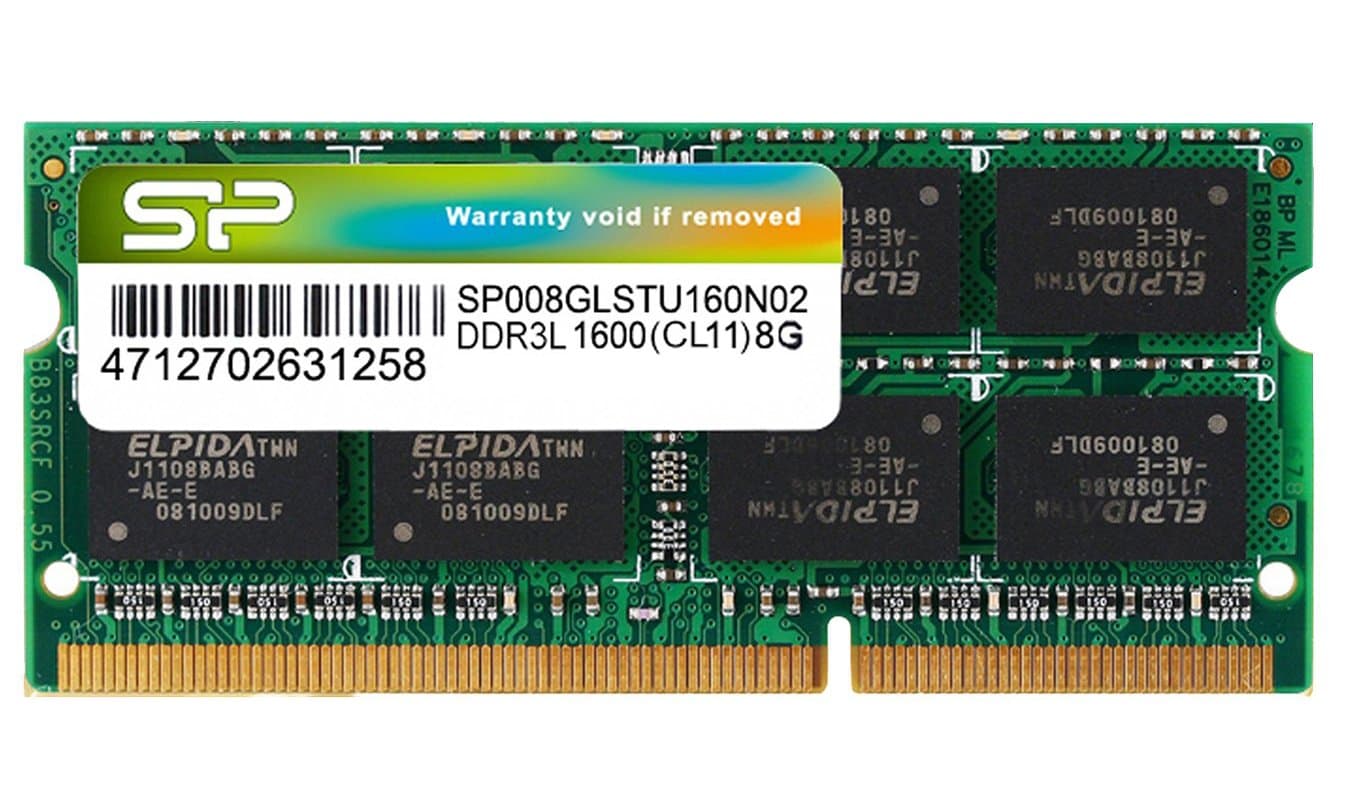 Памет Silicon Power 8GB SODIMM DDR3L PC3-12800 1600MHz CL11 SP008GLSTU160N02