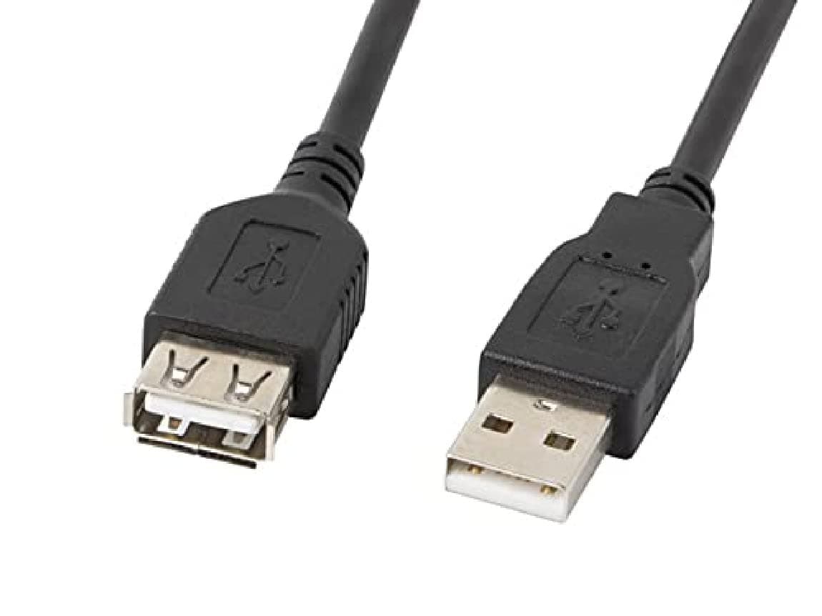 Lanberg extension cable USB 2.0 AM-AF, 5m, black