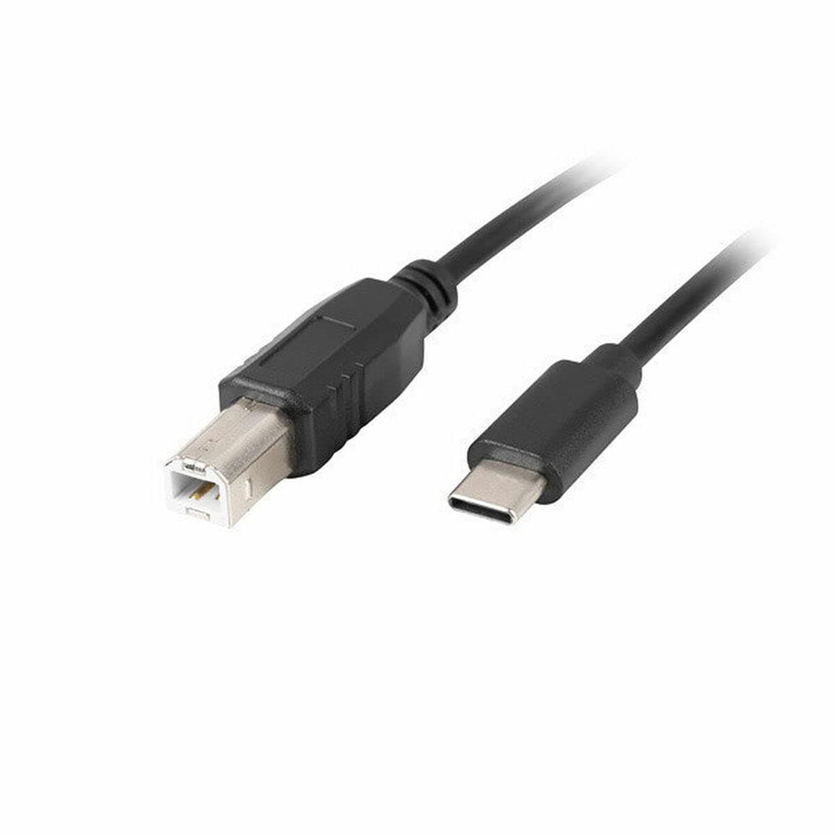 Lanberg USB-C (M) -> USB-B (M) 2.0 ferrite cable 1.8m, black